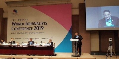 Wartawan Asal Indonesia, Teguh Santosa Menjadi Pembicara Forum WJC di Korsel