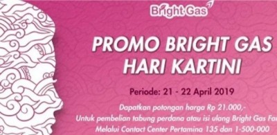 Promo Bright Gas Pertamina Sambut Hari Kartini, Diskon Rp 21 Ribu