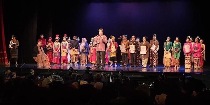 Dirjen Kebudayaan Hilmar Farid membuka Festival Bedhayan 2019.