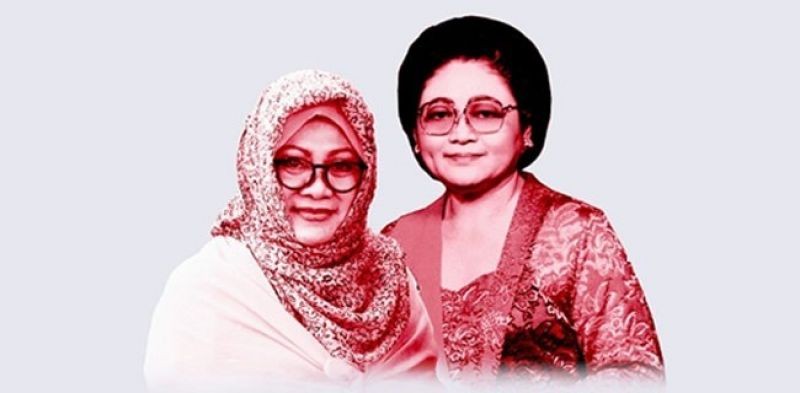 Mbak Tutut dan Ibu Tien Soeharto/Ist