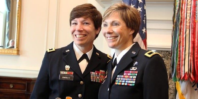 Mayjen Maria Barrett dan Brigjen Paula Lodi/CNN