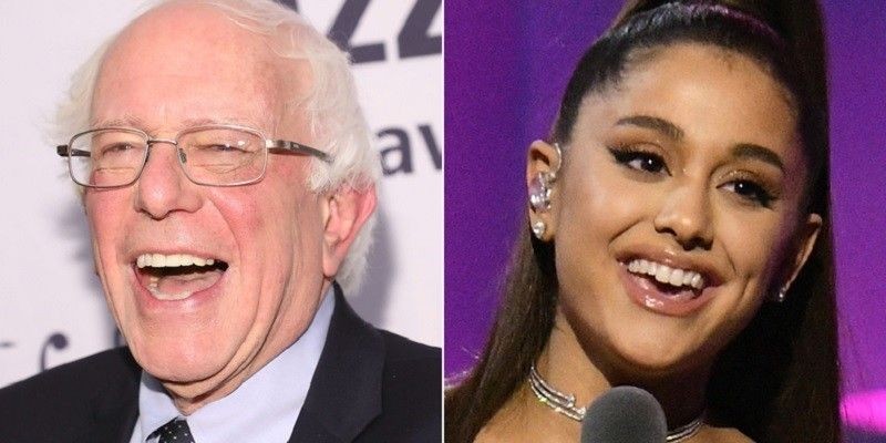 Bernie Sanders dan Ariana Grande/CNN
