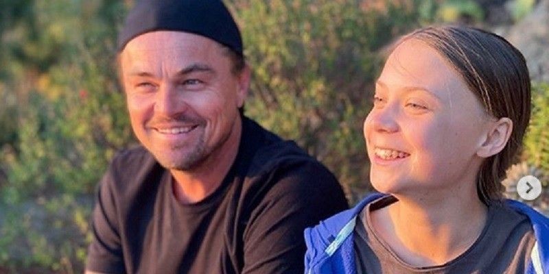 Leonardo DiCaprio dan Greta Thunberg/Net