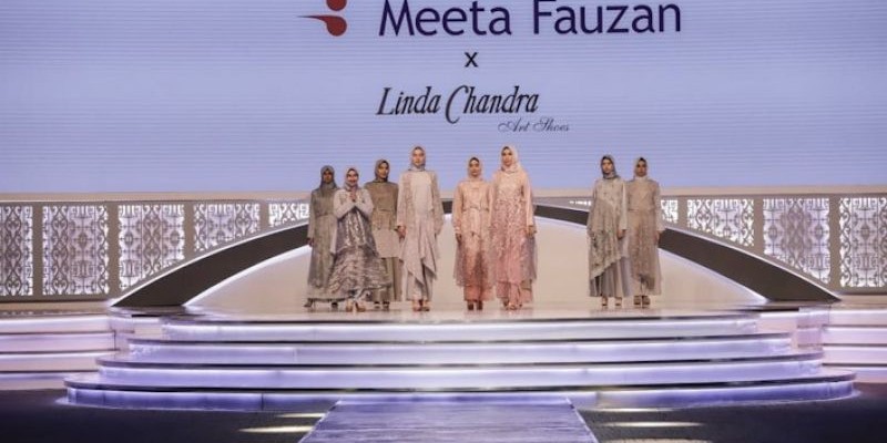 Rancangan busana muslimah cantik karya Meeta Fauzan di panggung ISEF 2019/Ist