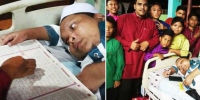 Luar Biasa, Hanya Dari Tempat Tidur  Pria Ini Ajarkan 42 Anak Mengaji