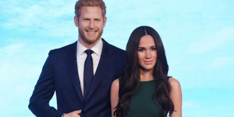 Patung Pangeran Harry dan Meghan Markle di Madame Tussaud London Inggris/Net Patung Pangeran Harry dan Meghan Markle di Madame Tussaud London Inggris/Net