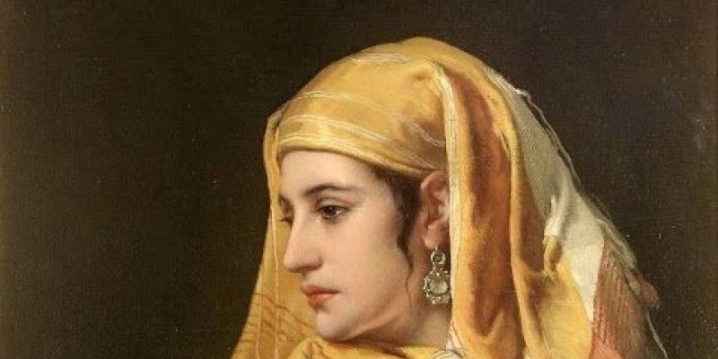 Ilustrasi Fatimah Al-Fihri. Lukisan wanita timur tengah karya Jan Frans Portaels (1818-1895), Belgian School/Net