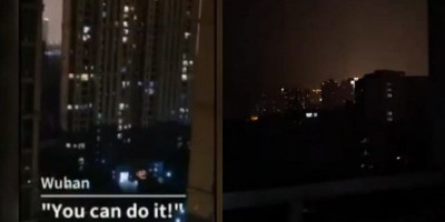 Mengharukan, Teriakan Jiayou Terdengar Kencang dari Balik Jendela Penduduk Wuhan