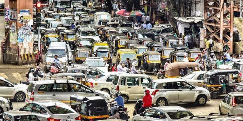 Kemacetan di Mumbai, India/CNN