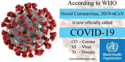 COVID-19 Nama Baru Virus Novel Corona