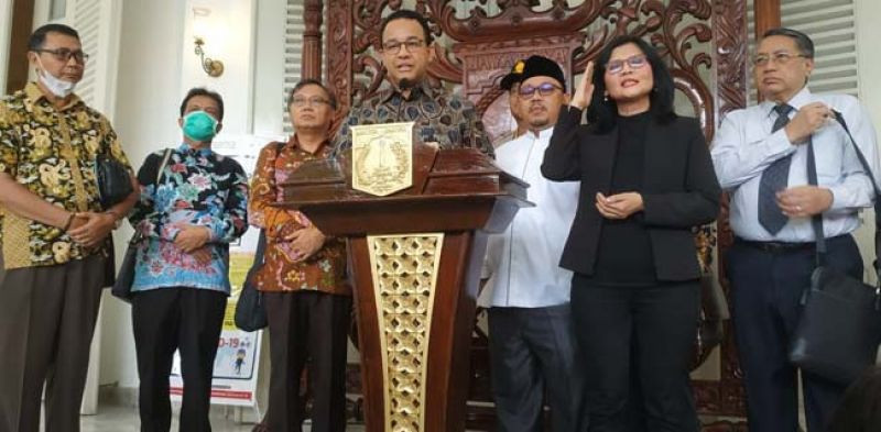Gubernur DKI Jakarta didampingi penerjemah bagi penyandang tuna rungu/RMOL
