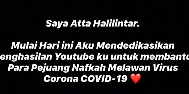 Foto : ig@attahalilintar