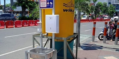 Tangkal Virus Corona, Surabaya Pasang 140 Wastafel Portable