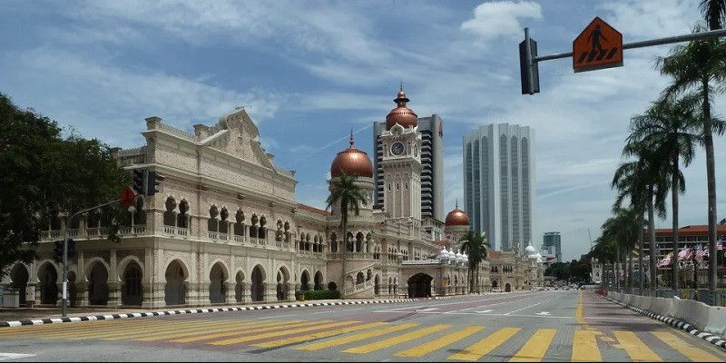 Salah satu lokasi wisata di Kuala Lumpur Malaysia yang sepi setelah lockdown/Net