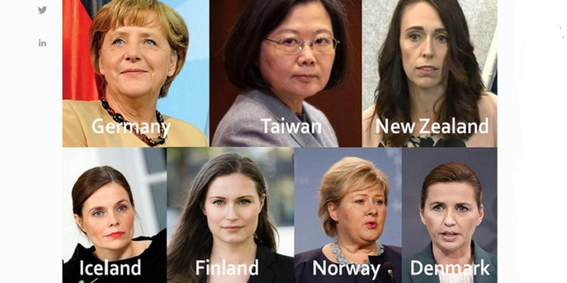 Para pemimpin wanita di negara-negara yang menangani pandemi virus corona terbaik di dunia/Forbes
