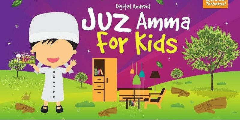 Salah satu aplikasi belajar Al-Quran yang menarik untuk anak-anak, yakni Juz Amma For Kids/Net