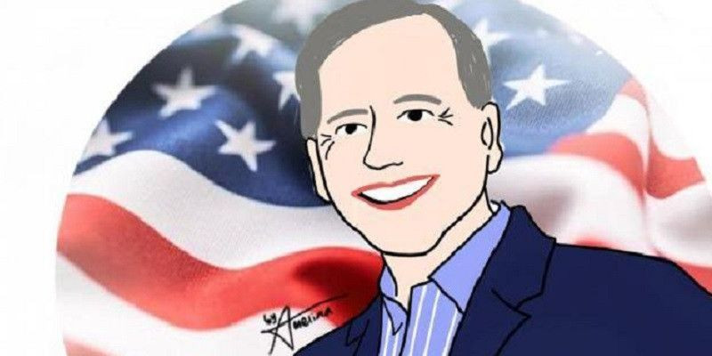 Calon presiden Amerika Serikat dari Partai Demokrat Joe Biden/Ilustrasi Amelia Fitriani