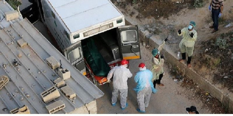 Penanganan korban meninggal akibat virus corona di Gaza/Net