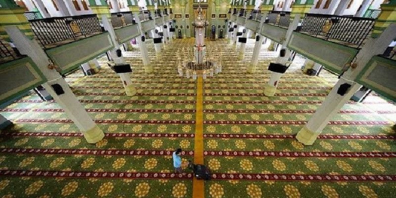 Masjid Sultan di Singapura ikut ditutup akibat pandemi virus corona atau Covid-19/CNA