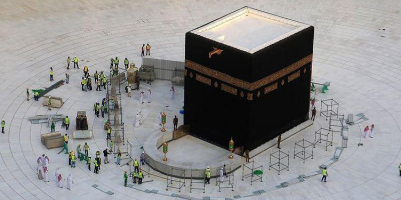 Kabah dan area sekitarnya sedang disteril cegah penularan Covid-19/ Net