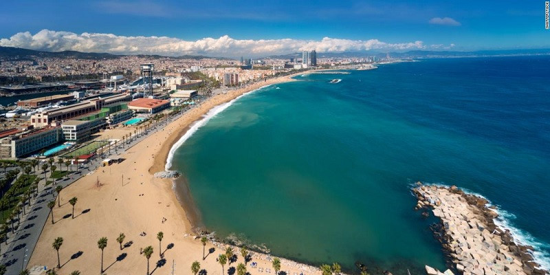 Salah satu pantai di Barcelona/Net