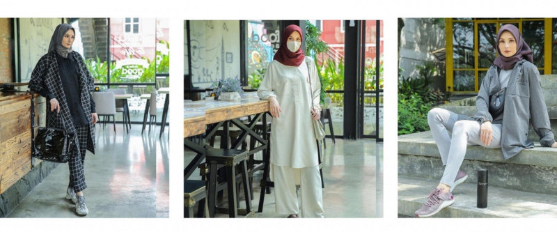 Busana karya disainer Nina Nugroho ini ditujukan kepada professional muslimah yang aktif namun tetap mendambakan kenyamanan dalam kecantikan dan kesehatan.