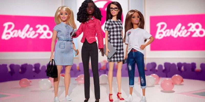 Set boneka barbie terbaru yang dirilis jelang pemilu Amerika Serikat 2020/Net
