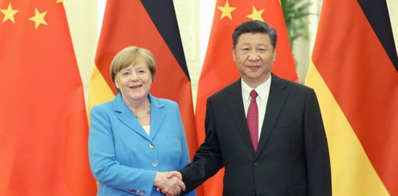 Kanselir Jerman Angela Merkel dan Presiden China, Xi Jinping/Istimewa