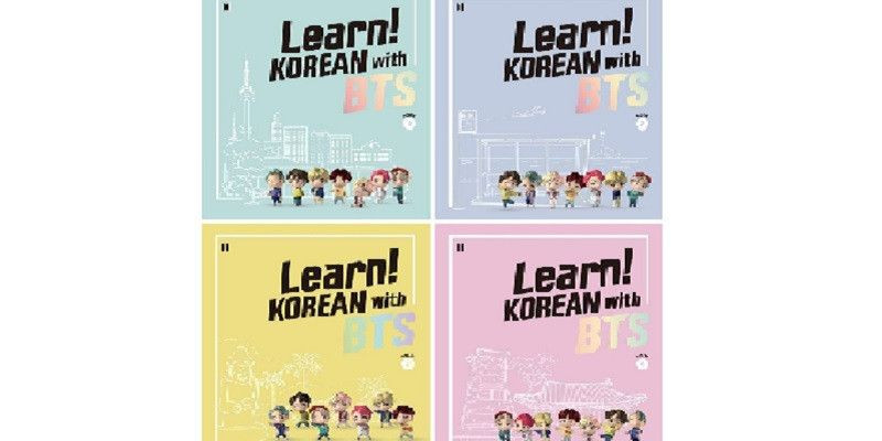 Sejumlah buku belajar bahasa Korea Bersama BTS/Yonhap