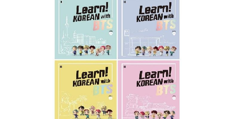 Sejumlah buku belajar bahasa Korea Bersama BTS/Yonhap