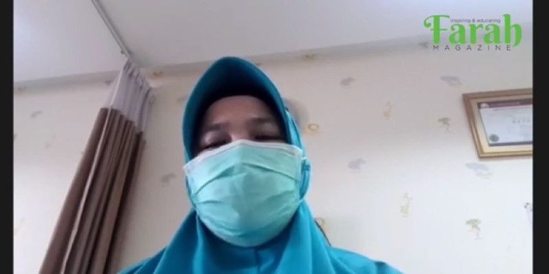 dr. R. Lia Mulyani menjelaskan soal seluk-beluk Covid-19 pada anak/Farah
