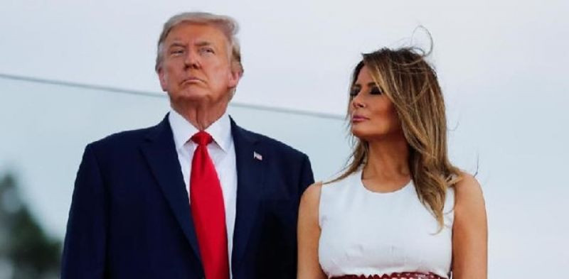 Presiden Amerika Serikat, Donald Trump dan ibu negara Melania Trump/Net