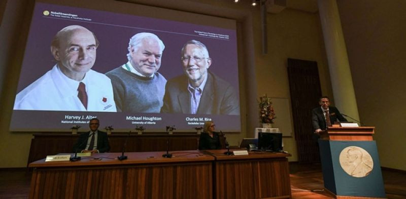 Tiga peraih Nobel Kesehatan 2020/Net