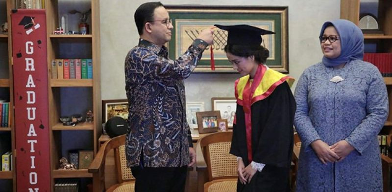 Gubernur DKI Jakarta, Anies Baswedan dan keluarga/Net