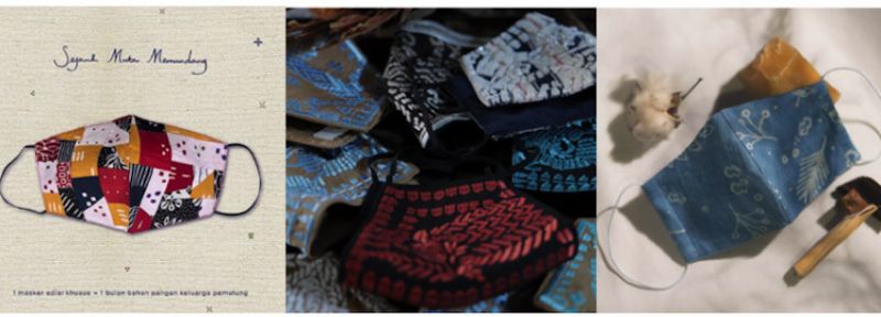 Banyak desainer Indonesia memproduksi masker kain yang aman namun tetap fashionable/ Net