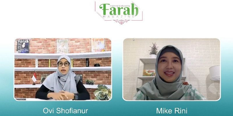 Financial planner Mike Rini, CFP dalam program Zoom Talk Farah.id/Farah