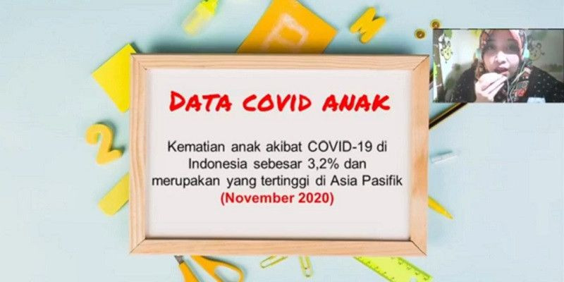 Dokter anak di RS JIH Yogyakarta, dr. Vicka Farah Diba menjelaskan paparannya dalam Farah ZoomTalk pada Rabu, 9 Desember 2020/FARAH