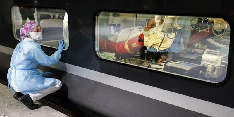 Prancis gunakan gerbong kereta api untuk bangsal rumah sakit/Net