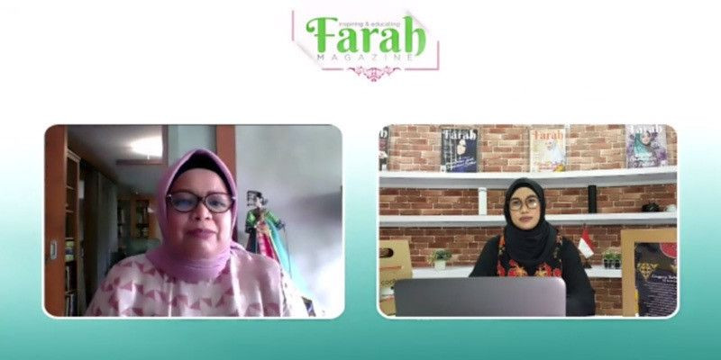 Istri Gubernur DKI Jakarta Fery Farhati dalam program ZoomTalk/Farah