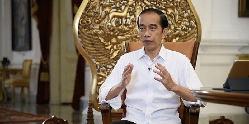 Presiden Joko Widodo saat mengumumkan vaksin gratis untuk masyarakat/Repro