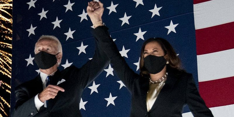 Presiden terpilih AS Joe Biden dan wakilnya, Kamala Harris/Net