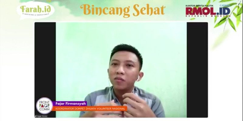 Koordinator DDV Nasional Fajar Firmansyah dalam Bincang Sehat RMOL/Farah