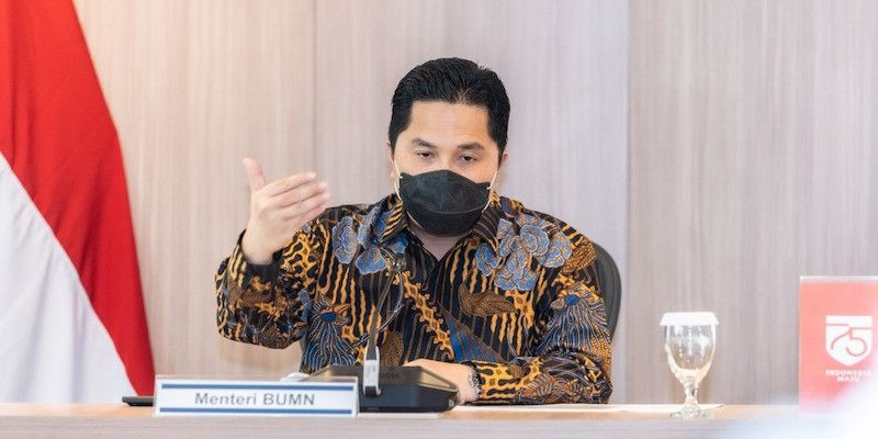 Ketua Umum Masyarakat Ekonomi Syariah yang juga Menteri BUMN Erick Thohir 