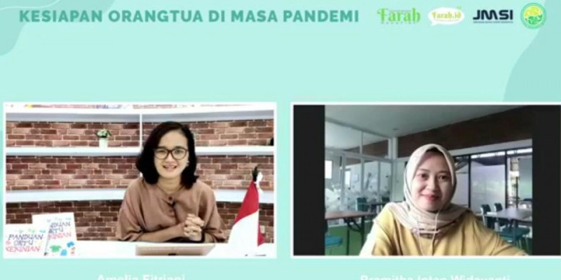 Psikolog Pramitha Intan Widayanti, M.Psi., Psikolog saat menjadi narasumber webinar bertajuk 