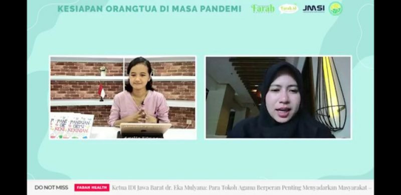 dr. Marinda Suzanta, SpOG (K), D.MAS, F. ART, CHt, Ci dalam webinar 