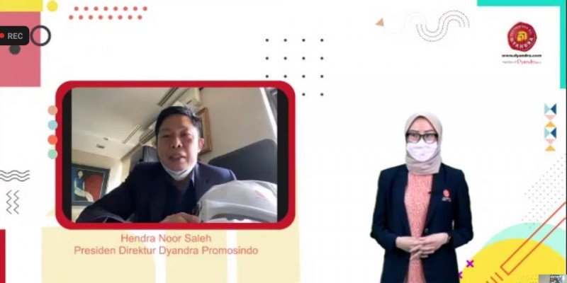 Presiden Direktur Dyandra Promosindo, Hendra Noor Saleh, dalam acara Kosan@Dyandra secara virtual, Rabu (27/2)/ FARAH