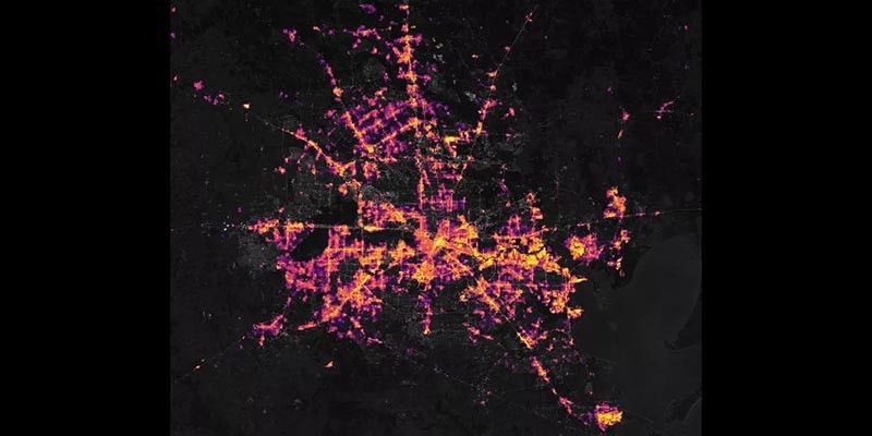 Citra satelit pemadaman listrik di Texas, Amerika Serikat/Net