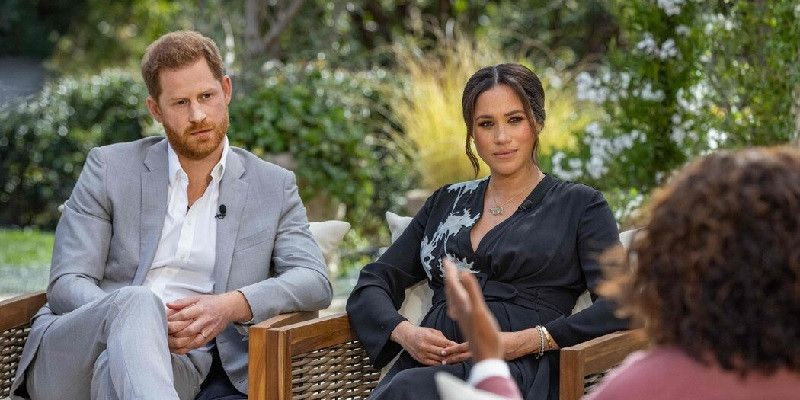 Pasangan Harry dan Meghan dalam wawancara spesial dengan Oprah Winfrey/Net