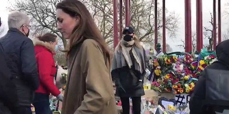 Kate Middleton ketika hadir memberikan penghormatan untuk Sarah Everard/Net