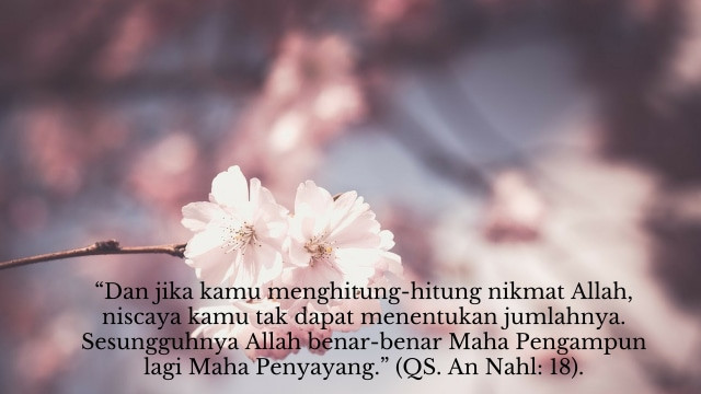 Karena pada hakikatnya, jika ada yang hendak menghitung nikmat Allah, maka tidak ada manusia yang akan mampu melakukannya/ Net